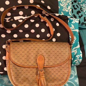Vintage GUCCI GG Monogram Saddle Bag Shoulder Bag